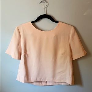 Light pink short blouse